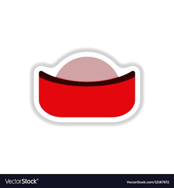 Sunset in China in paper vector image