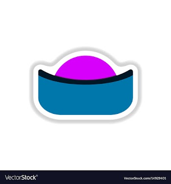 Sunset in china in paper vector image