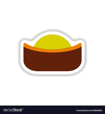 Sunset in china in paper vector image
