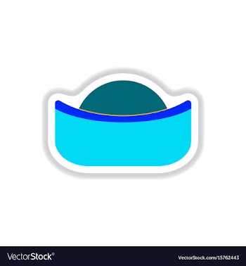 Sunset in china in paper vector image
