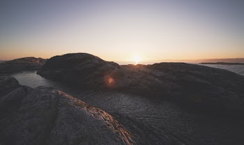 Sunset in the Mountain Illustration