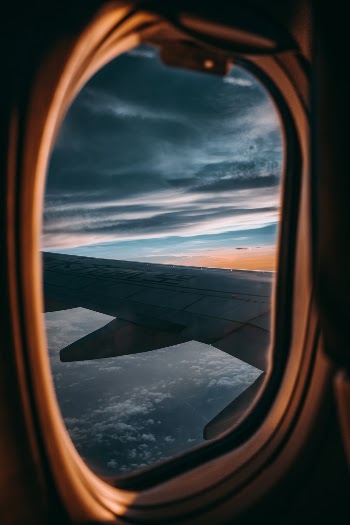 Sunset on a voyage

