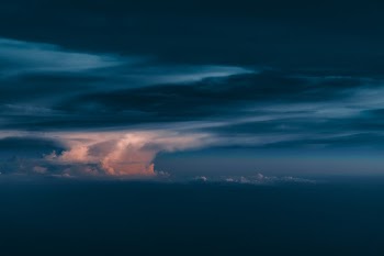 Sunset on a voyage

