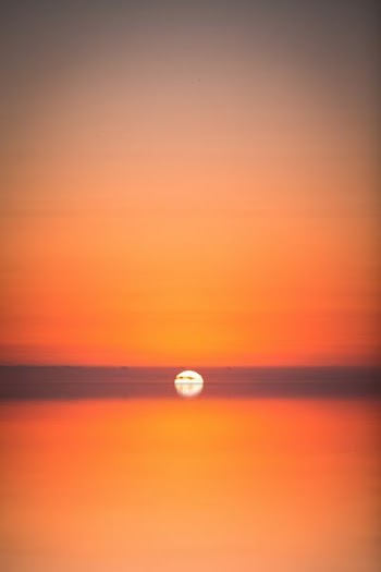 sunset on ocean