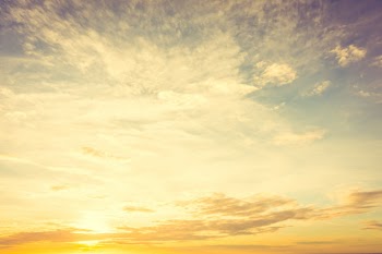 Sunset on sky