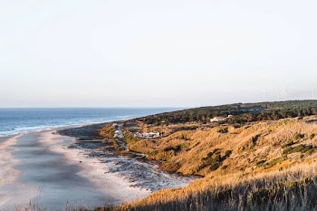 Sunset on the ocean, Portugal, Nazar.