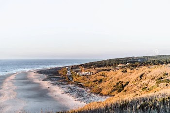 Sunset on the ocean, Portugal, Nazar.