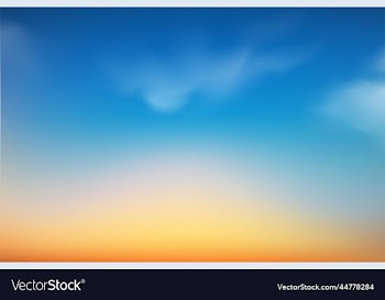 sunset or sunrise in the sky with blue orange and