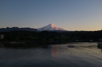 Sunset Over Mountain Lake