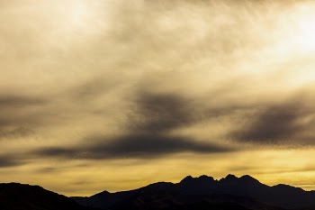 Sunset Over the Mountains Free Photo 
