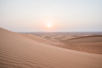 Sunset Over the Sand Dunes