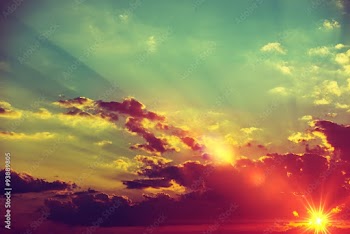Sunset Scenery Background