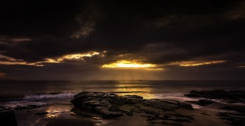 Sunset Seashore Scenery