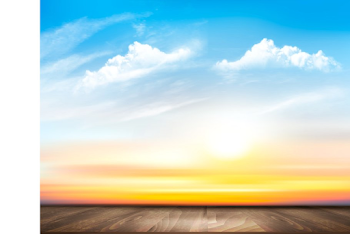 Sunset sky background. Vector ~ Illustrations ~ Creative Market