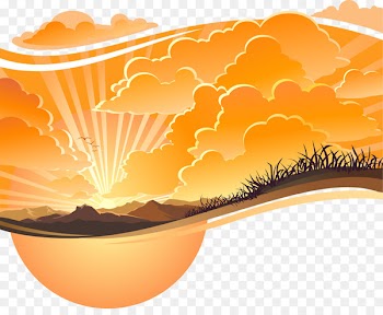 Sunset Vector graphics Image Sky Euclidean vector - charm 
