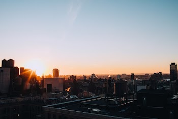 Sunset View Over The City