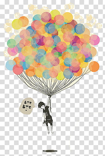 Super  , boy holding balloons transparent background PNG clipart