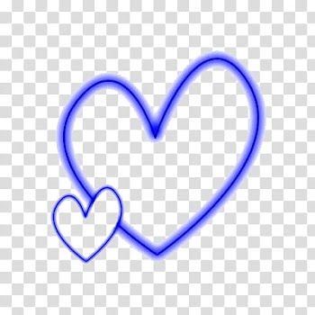 SUPER DE, blue heart illustration transparent background PNG clipart