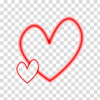 SUPER DE, drawing of red heart transparent background PNG clipart