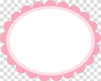 Super descargatelo, oval pink frame transparent background PNG clipart