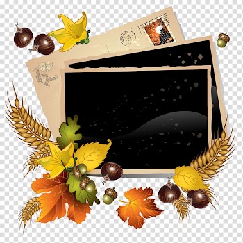 Super Fruit Fall Autumn, Autumn Vintage Frame transparent background PNG clipart