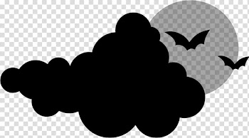 Super halloween parte , black clouds transparent background PNG clipart