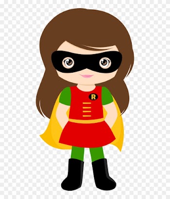 Super Heróis * Vilões Mais - Robin Girl Clipart