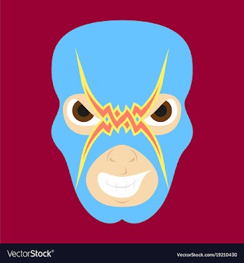 Super hero in mask icon in flat style vector image