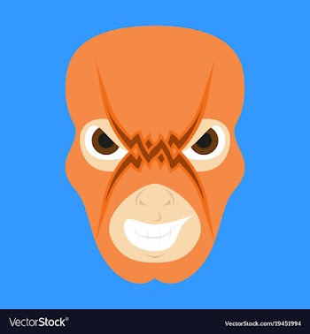 Super hero in mask icon in flat style vector image