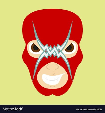 Super hero in mask icon in flat style vector image