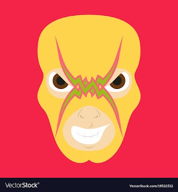 Super hero in mask icon in flat style vector image