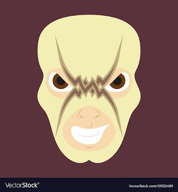 Super hero in mask icon in flat style vector image