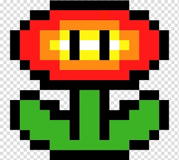 Super Mario flower illustration, Mario Pixel art Flower Minecraft, yoshi transparent background PNG clipart
