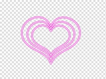 SUPER MEGA DE NES, pink heart illustration transparent background PNG clipart