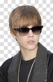 Super MEGA Justin Bieber, women's black framed eyeglasses transparent background PNG clipart
