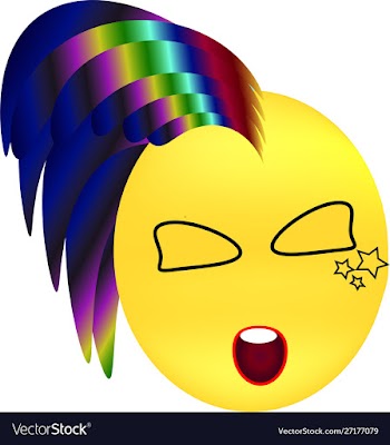 Super rock star sings vector image
