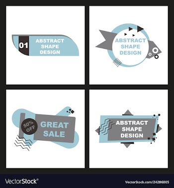 Super sale - creative banner abstract concept vector image