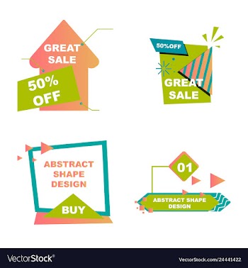 Super sale - creative banner abstract concept vector image