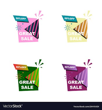 Super sale - creative banner abstract concept vector image