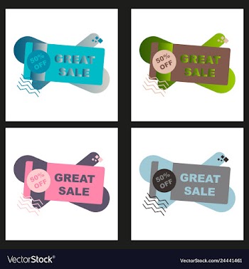 Super sale - creative banner abstract concept vector image