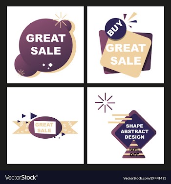 Super sale - creative banner abstract concept vector image