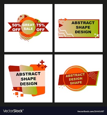 Super sale - creative banner abstract concept vector image