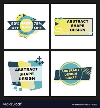 Super sale - creative banner abstract concept vector image