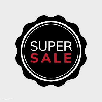 Super sale promotion badge vector | Free stock vector - 471032