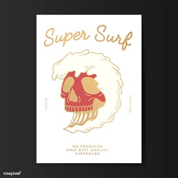 Super surf logo illustration | Free stock vector - 557958