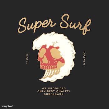 Super surf vintage illustration | Free stock vector - 557979