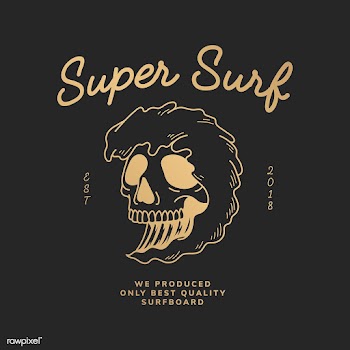 Super surf vintage illustration | Free stock vector - 557994