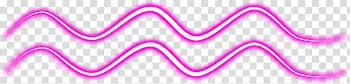 Super , two pink curve lines art transparent background PNG clipart