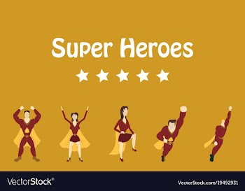Superhero actions icon set in cartoon colored vector image