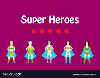 Superhero actions icon set in cartoon colored vector image